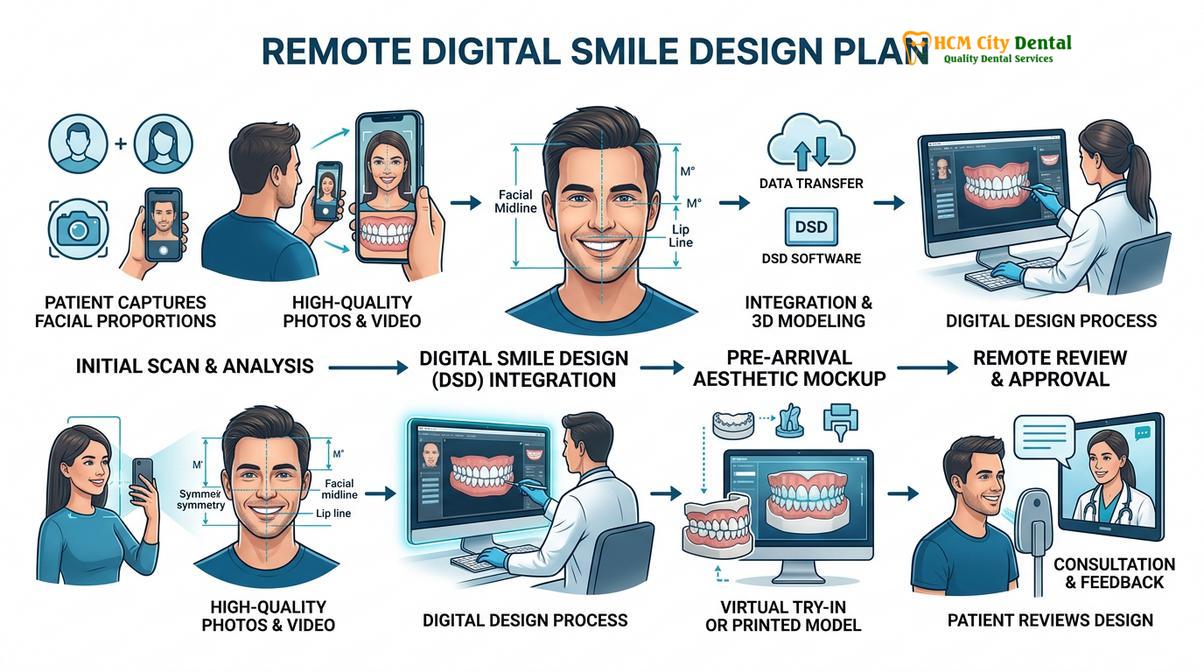 Summary flowchart of smile makeover package saigon