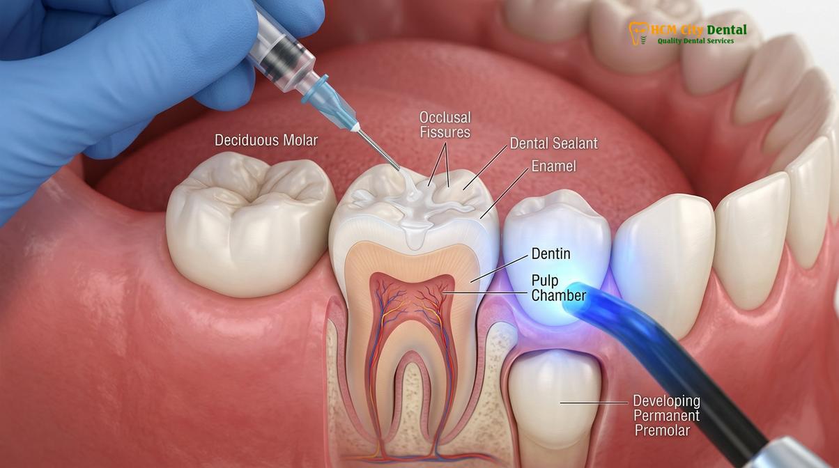 Clinical illustration of supreme dental care