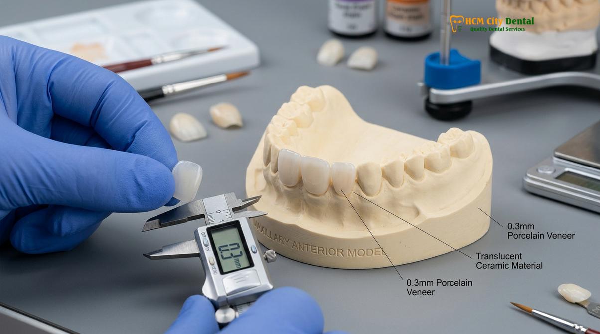 Typical clinical workflow and mechanism of porcelain veneers cost saigon