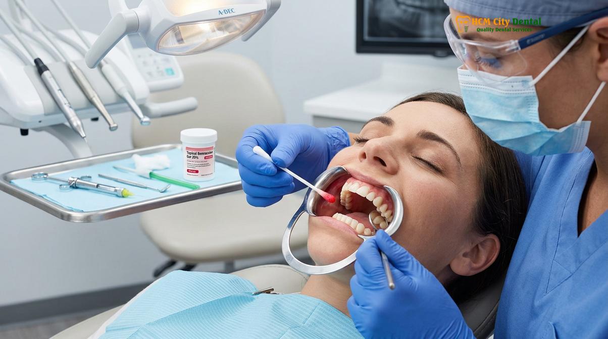 Visual description of what do dentists use to numb you