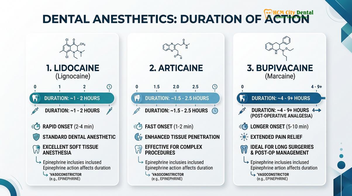 Summary diagram of what do dentists use to numb you