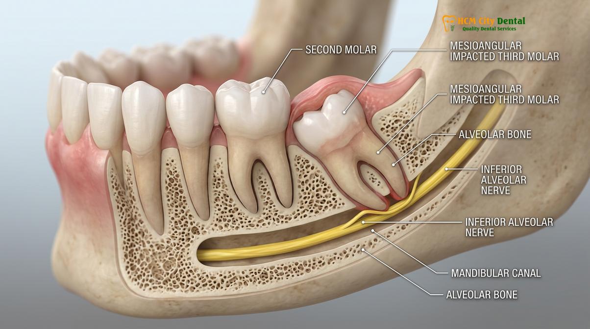 Clinical photography related to wisdom teeth removal hospital or dentist