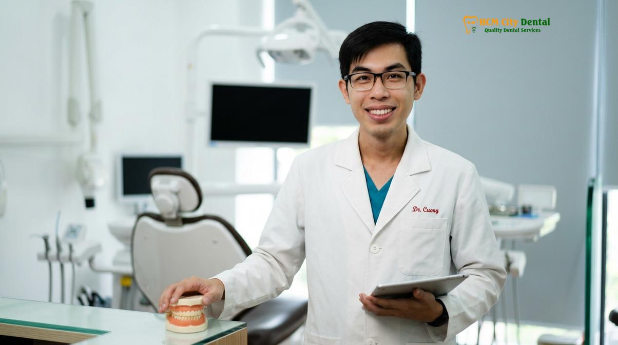 Dr. Nguyen Van Cuong DDS, Chief Clinical Director at HCMC Dental Clinic.