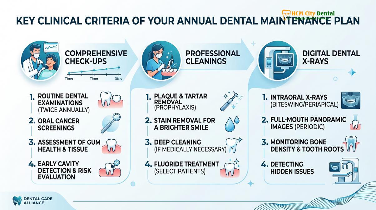 Comparison chart summarizing the comprehensive benefits of our dental membership plan.
