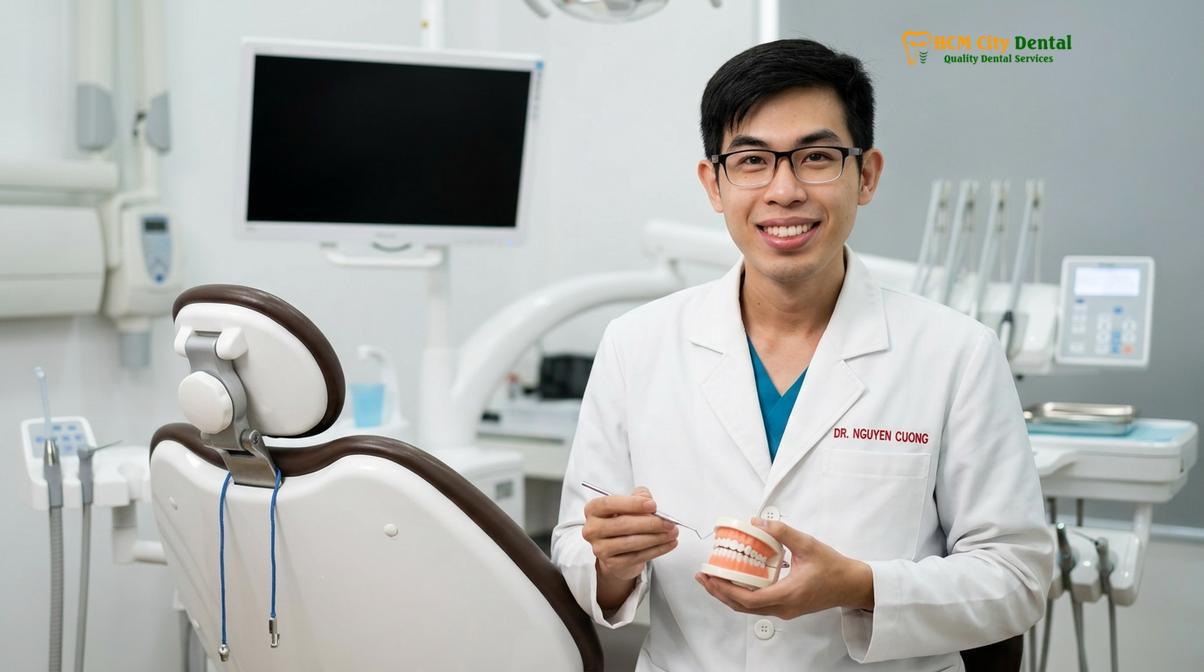 Dr. Nguyen Van Cuong DDS, Chief Clinical Director at HCMC Dental Clinic.