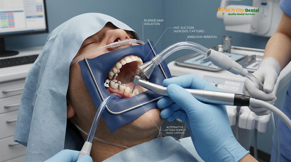 The IAOMT SMART protocol utilizes multiple layers of protection to isolate mercury vapor.