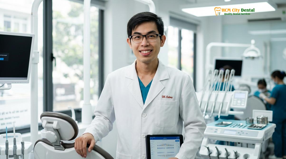 Dr. Nguyen Van Cuong DDS, Chief Clinical Director at HCMC Dental Clinic.