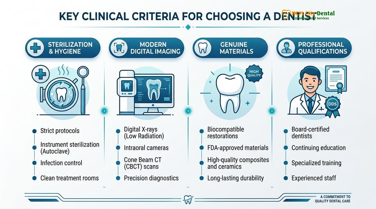 The core non-negotiable criteria for identifying premier dental care in Vietnam.