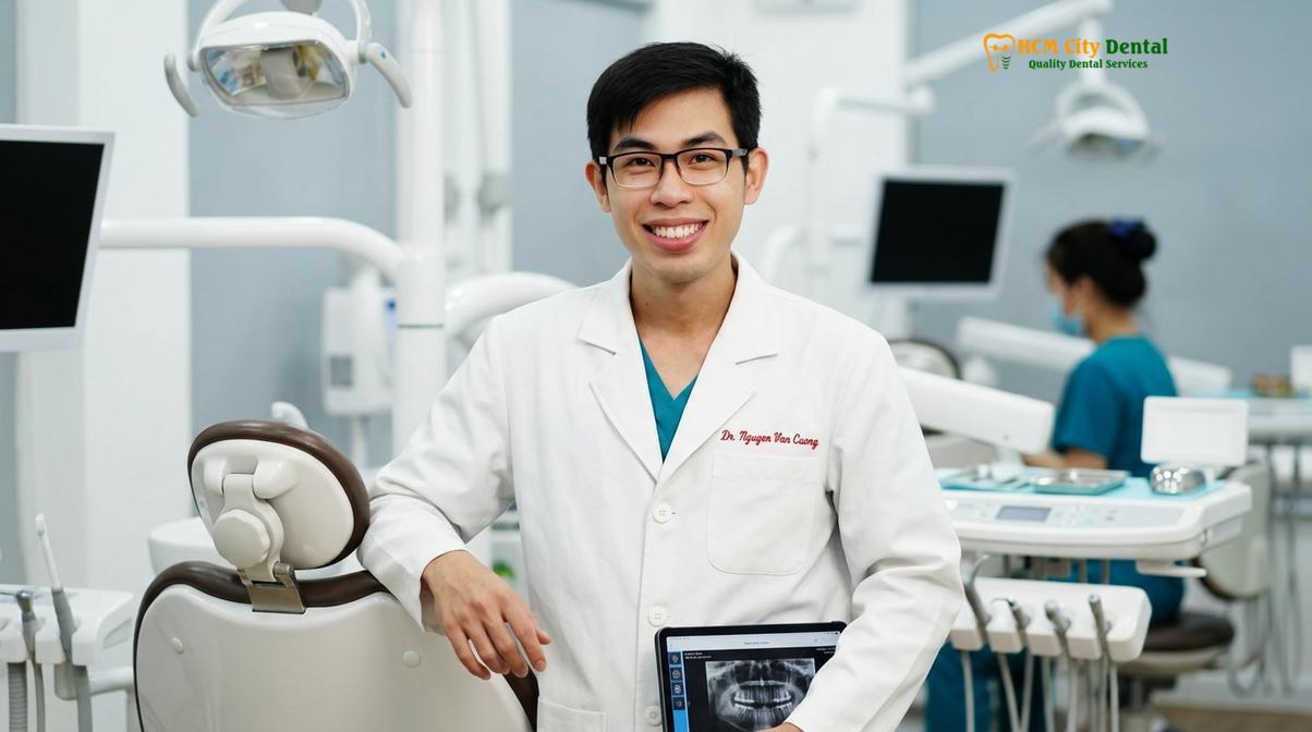 Dr. Nguyen Van Cuong DDS, leading specialist in complex implantology and full-mouth rehabilitation.