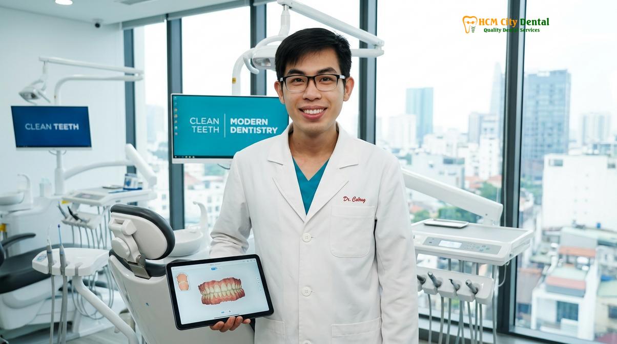 Dr. Nguyen Van Cuong emphasizes the importance of digital diagnostics for predictable implant outcomes.