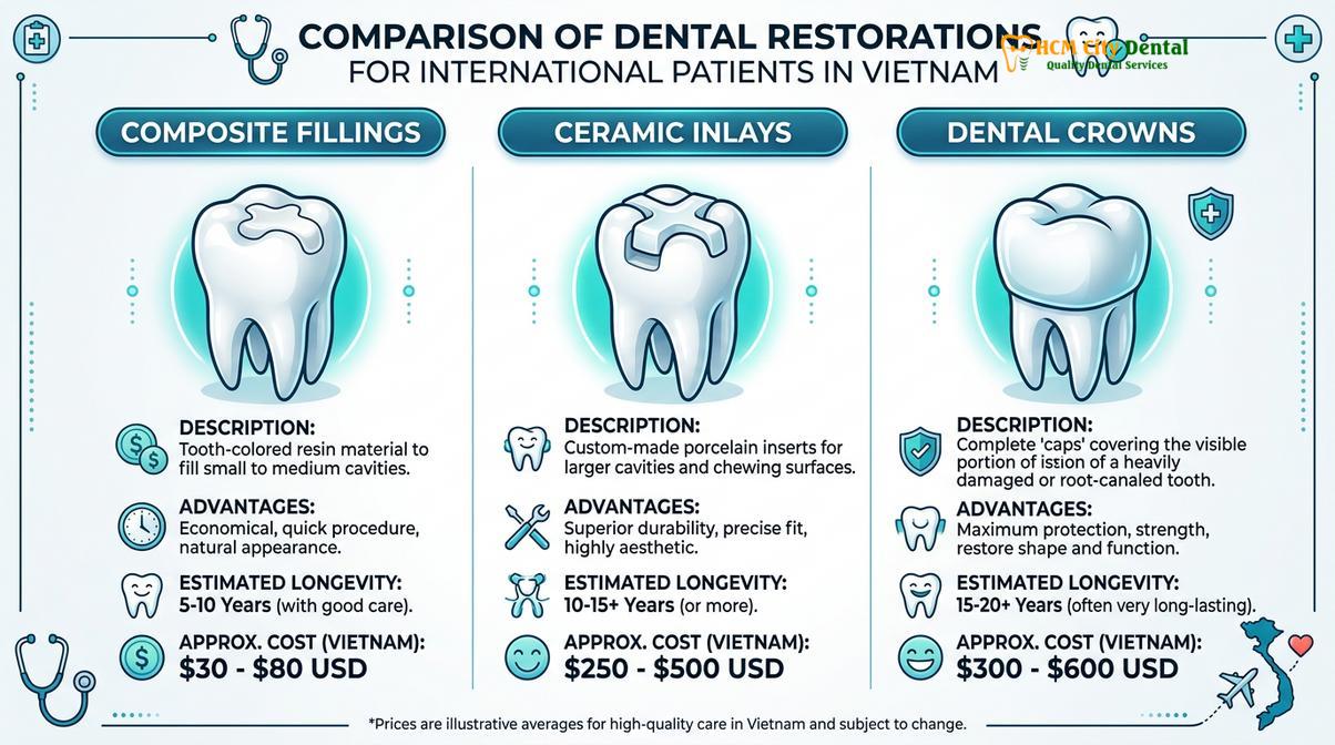 Cost and longevity comparison for restorative dental materials.