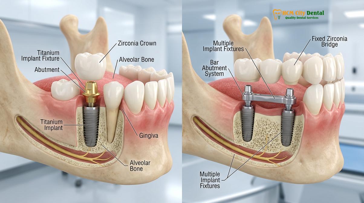 Digital 3D CBCT diagnostic planning ensures precision for complex implant procedures.