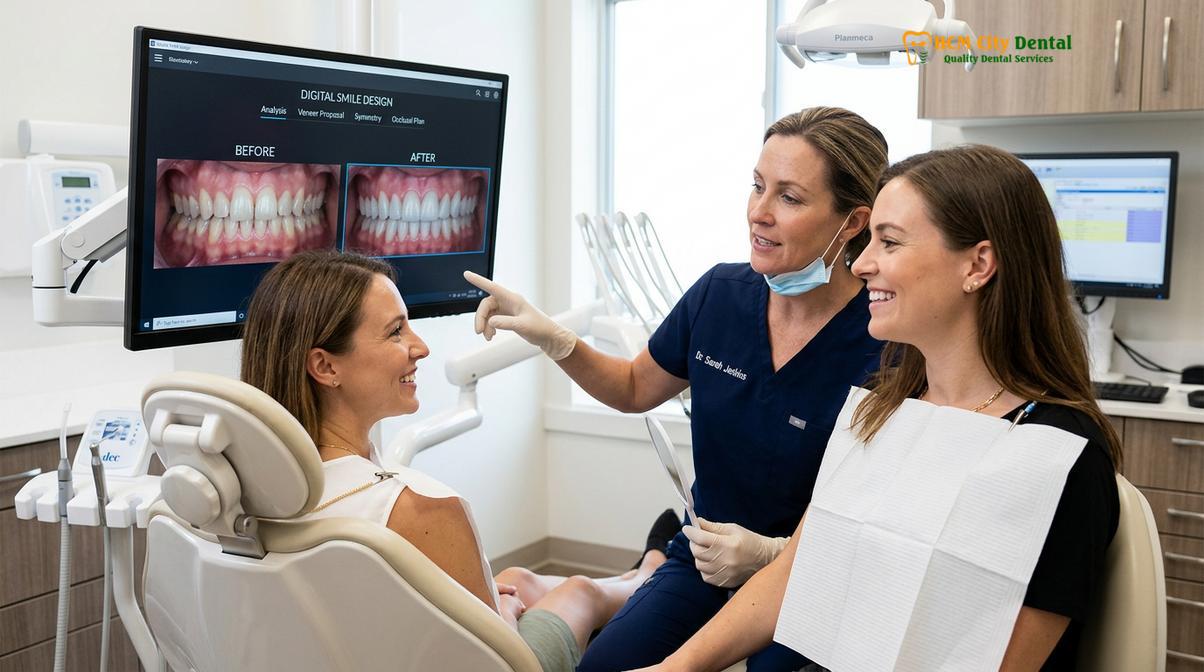 Digital Smile Design allows international patients to preview their results before treatment begins.