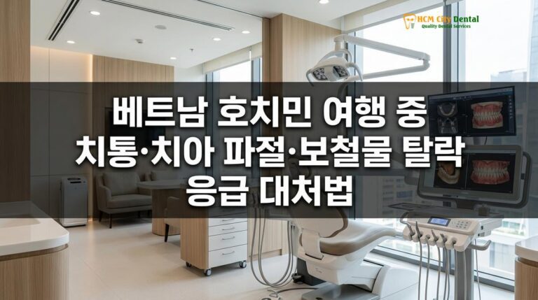 베트남 호치민 여행 중 치통·치아 파절·보철물 탈락 응급 대처법 — 닥터 끄엉 원장 | HCMC Dental