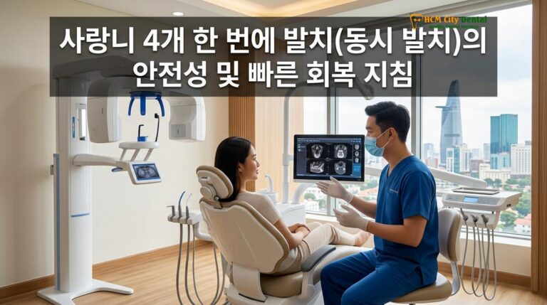 사랑니 4개 한 번에 발치(동시 발치)의 안전성 및 빠른 회복 지침 — 닥터 끄엉 원장 | HCMC Dental