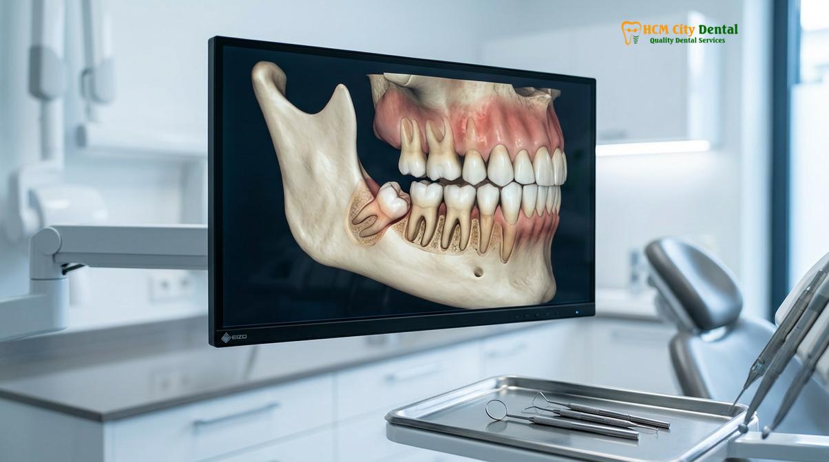 3D CBCT를 활용한 매복 사랑니 및 하치조신경 정밀 진단 화면