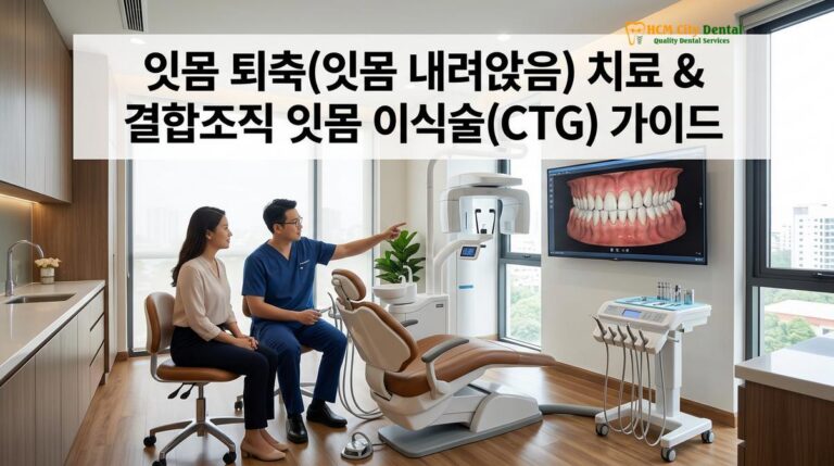 잇몸 퇴축(잇몸 내려앉음) 치료 & 결합조직 잇몸 이식술(CTG) 가이드 — 닥터 끄엉 원장 | HCMC Dental