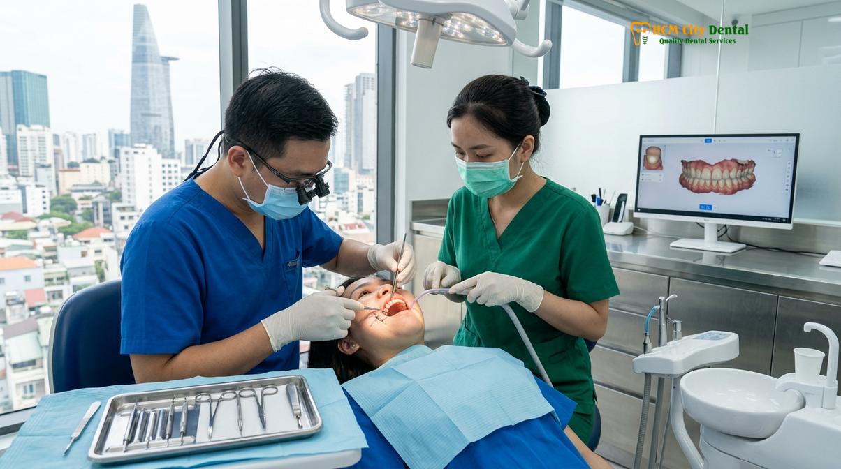 미세 현미경과 특수 봉합사를 활용한 정밀 치주외과 시술 과정