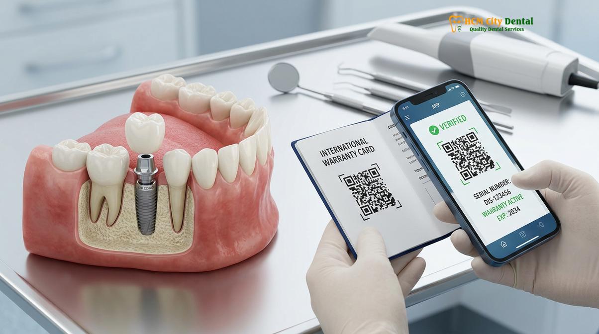 International patients should always receive verifiable serial numbers and warranty passports for dental implants.
