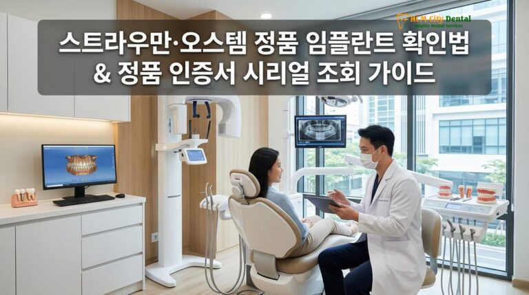 스트라우만·오스템 정품 임플란트 확인법 & 정품 인증서 시리얼 조회 가이드 — 닥터 끄엉 원장 | HCMC Dental