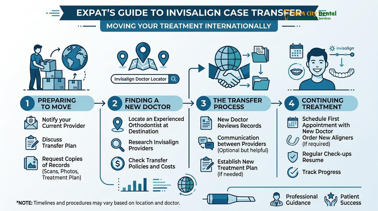 The official case transfer process ensures continuity of care for expatriates who relocate.