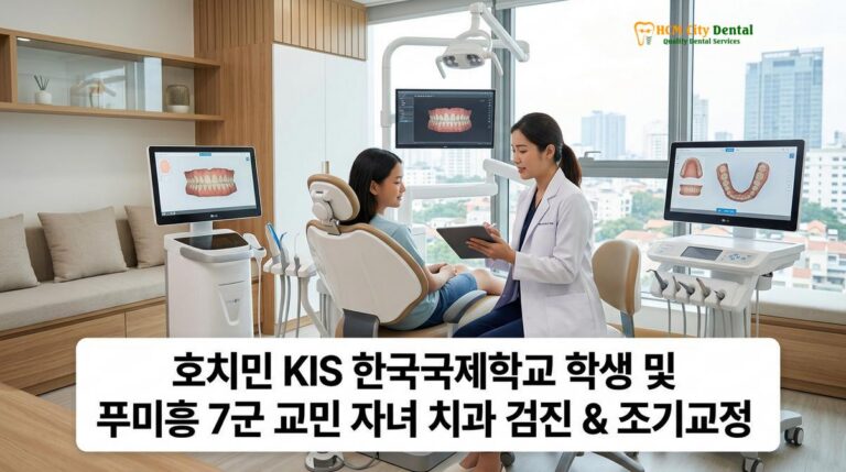 호치민 KIS 한국국제학교 학생 및 푸미흥 7군 교민 자녀 치과 검진 & 조기교정 — HCMC Dental