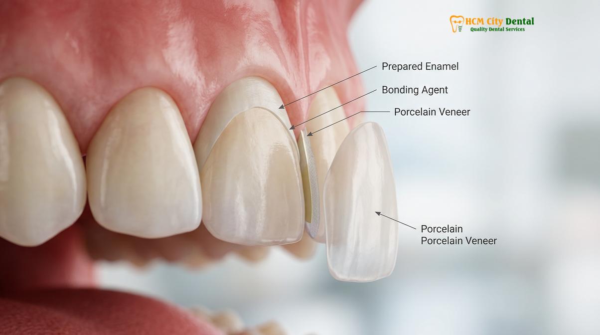 Precision bonding of premium porcelain restorations ensures long-term functional and aesthetic success.