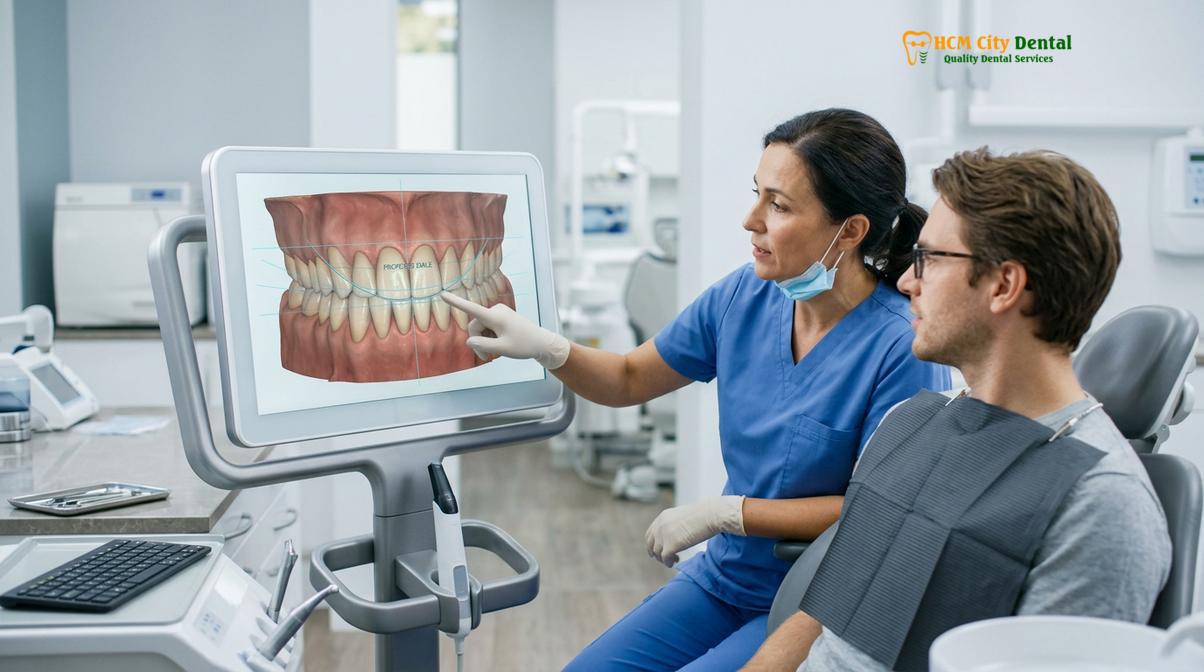3D CBCT 및 구강 스캐너를 활용한 정밀 진단 시스템 화면
