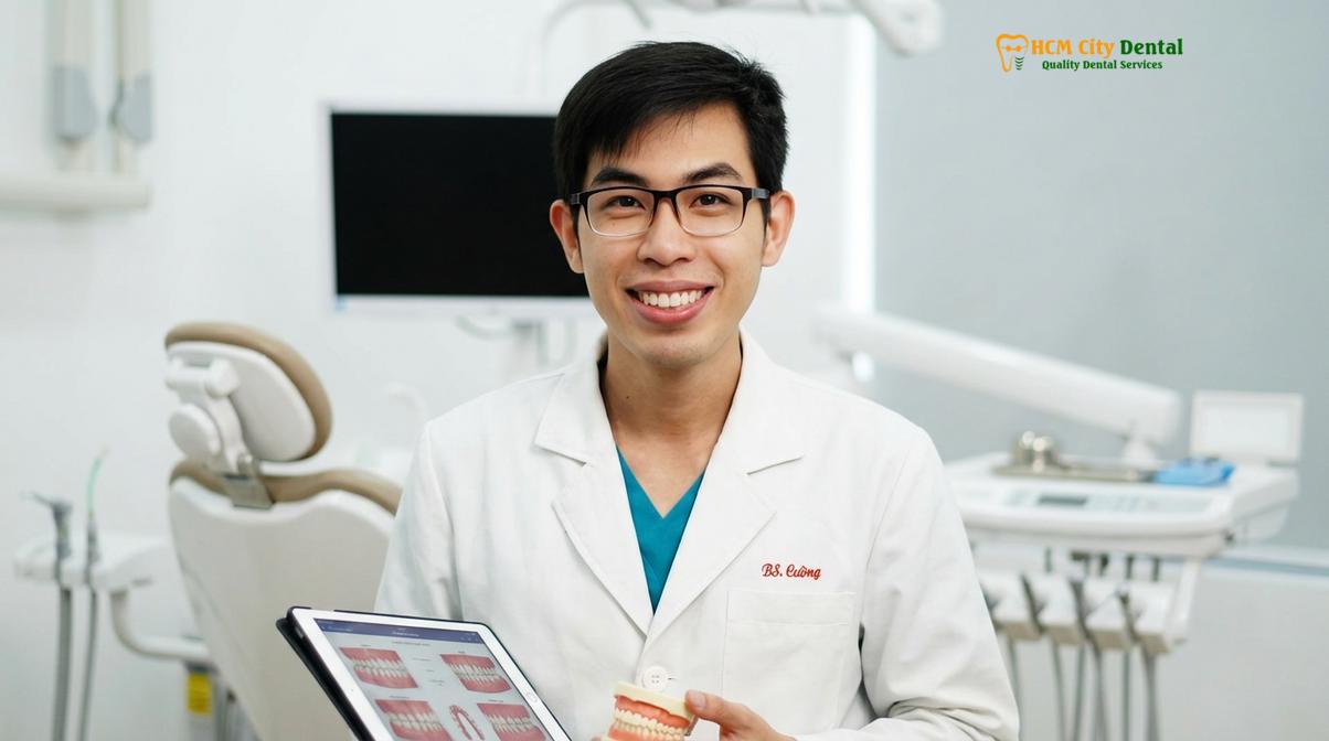 Dr. Nguyen Van Cuong DDS providing a comprehensive consultation
