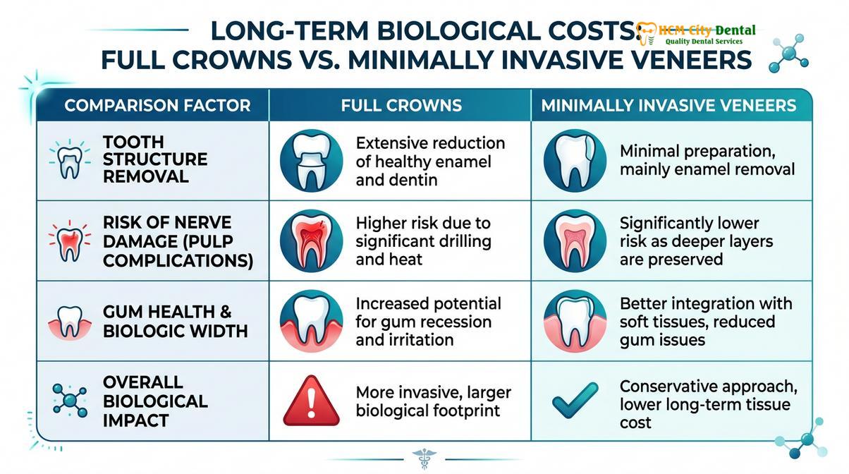 Understanding the long-term biological impact of cosmetic dental procedures.