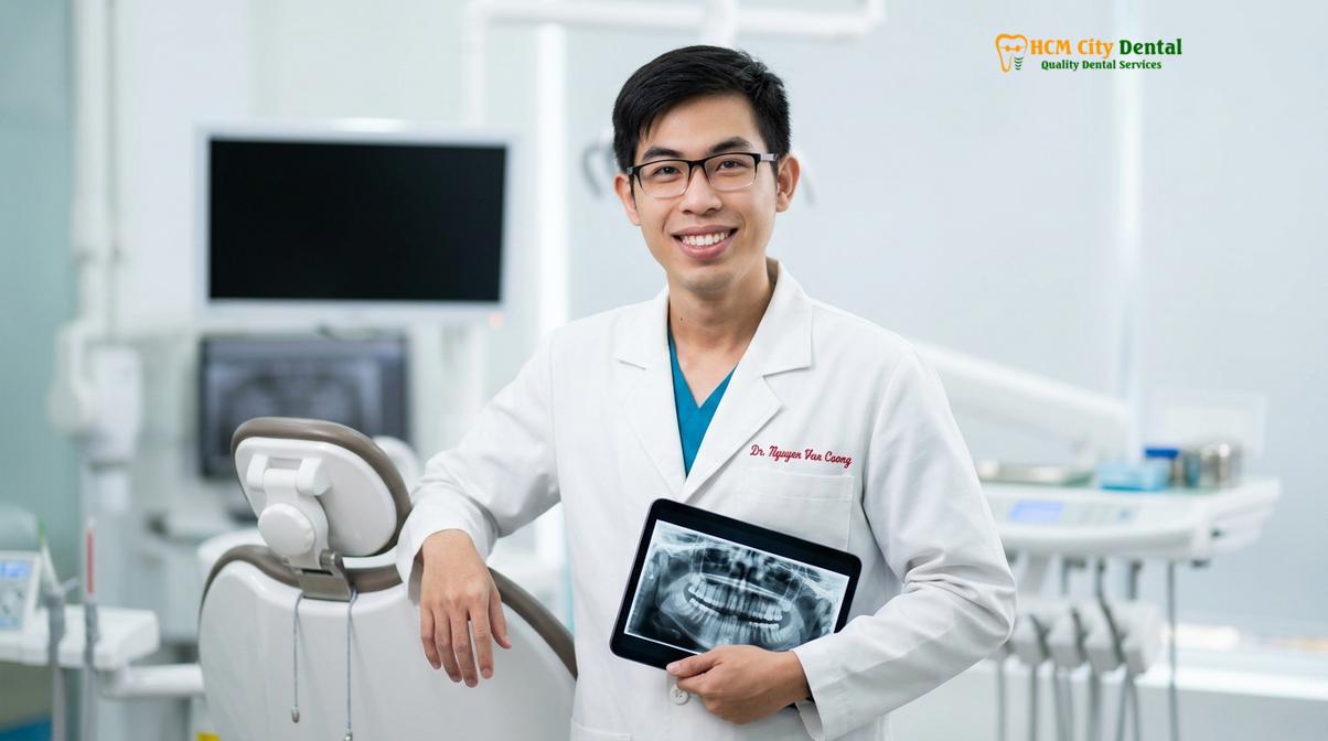 Dr. Nguyen Van Cuong DDS, Chief Clinical Director at HCMC Dental Clinic.